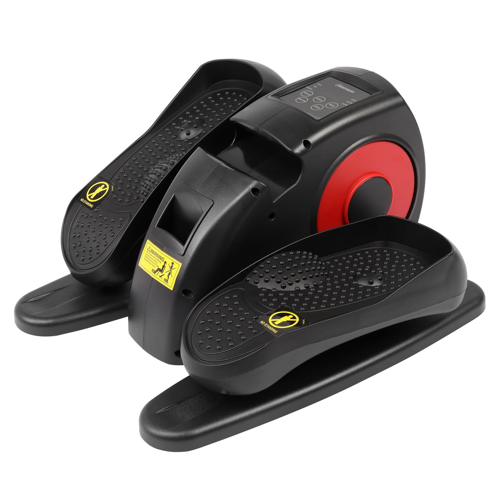 TARESNESS 50W Electric Elliptical Trainer Pedal Mini Elliptical Trainers Exerciser, Black/Red