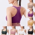 thumbnail image 1 of TARIENDY High Impact Sports Bra for Women Wireless Full Coverage Yoga Gym Bras Racerback Support Longline Workout Bras Pink M, 1 of 5