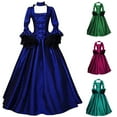 thumbnail image 1 of TARIENDY Renaissance Rococo Dresses Ball Gowns for Women Plus Size Bell Sleeve Cocktail Dress Retro Square Neck Gown Dresses 18th Century Medieval Victorian Dress, 1 of 4