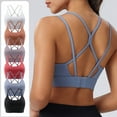 thumbnail image 1 of TARIENDY Strappy Longline Sports Bra for Women Quick Dry Sports Bras High Impact Racerback Running Gym Crop Tops Yoga Bralette Wine XXL, 1 of 5