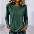 thumbnail image 1 of TARIENDY Striped Shirt Women Long Sleeve Fall Layering Shirts Crewneck Basic Casual Tees Fashion Spring Clothes XXXXL, 1 of 6