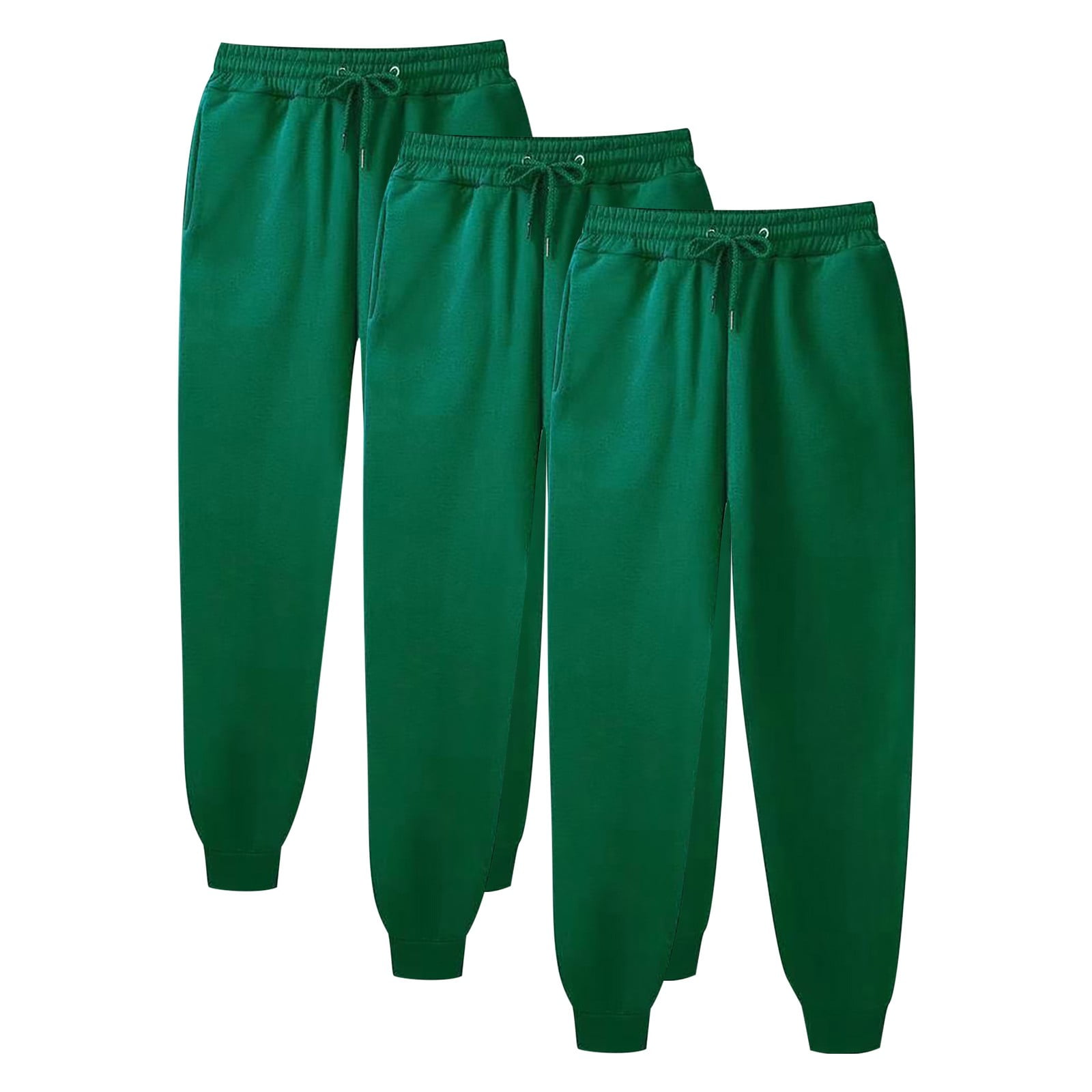 TARIENDY Unisex 3PC Sweatpants Drawstring Elastic Waist Fall Basic ...