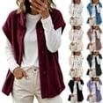 thumbnail image 1 of TARIENDY Warm Vests for Women Winter Fleece Jackets Sleeveless Stand Collar Button Down Outerwear Vest for Cold Weather White L, 1 of 9