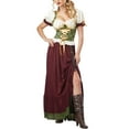 thumbnail image 1 of TARIENDY Women's Oktoberfest Bavarian Dress Vintage Puff Sleeve Corset Dress Beer Festival Maxi Dresses German Bar Beer Girls Outfits, 1 of 2