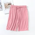 thumbnail image 1 of TARIENDY Women's Soft Sleep Pajamas Knee Length Modal Shorts Comfy Loose Basic Long Shorts Drawstring Elastic Waist Lounge Shorts XXL, 1 of 5