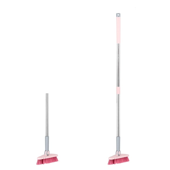 TAROFIHH 4 Pack Long Handle Cleaning Brushes – 37.4 Inch ABS Steel Handle with Hanging Hole, Multipurpose Grout Tile Baseboard Cleaning Brush Set, Effortless Household Scrubbers