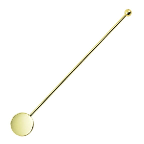 TAROFIIH 13-Inch Stainless Steel Bar Spoon with Disc Top â Reusable Muddler Spoon â Long Handle Drink Stirrer for Iced Coffee, Tea & Mixed Drinks (1 Piece)