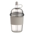 thumbnail image 1 of TAROFIIH 15 oz Iced Coffee Cup with Straw and Lid, 430ml Reusable Travel Tumbler with Silicone Grip, Portable Drinkware, 1 of 7