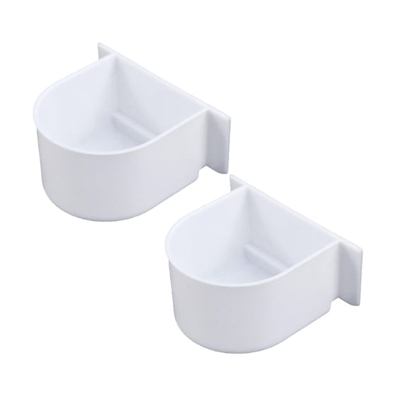 TAROFISH 2Pcs Bird Feeder Bowl, Safe Bird Cage Feeder, Bird Cage Small Bowl, Sturdy Con Bird Food Tray for Small Birds.