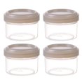 thumbnail image 1 of TAROFISH 35 Ml Small Food Container with Lid, 4-Piece Set, 1 Cup Capacity Reusable Food Container with Screw Cap, Suitable for Preparing Small Portions of Food.,Grey, 1 of 12