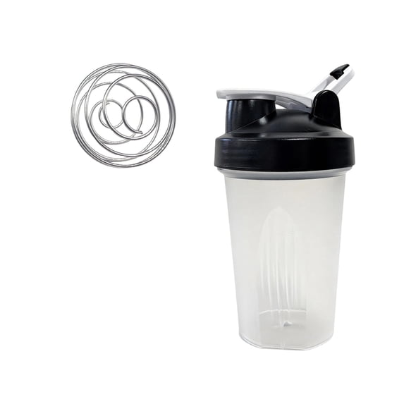 TAROFISH 400ml/16oz Protein Shake Shaker Bottle with Mixing Ball, Leak-Proof, Ideal for Use at the Gym or During Workouts, Can Also Be Used as a Juice Shaker