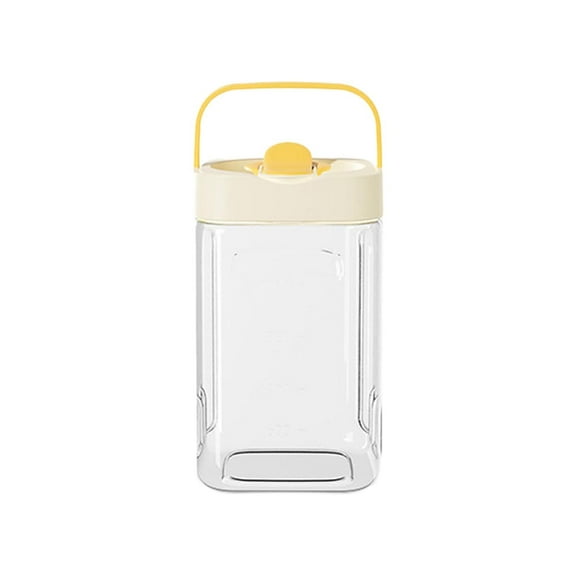 TAROFISH Beverage Cold Water Bottle, Clear Water Bottle with Lid, Refrigerator Bottle, BPA-Free, Shatterproof, For Iced Tea, Lemonade, Juice, Milk, etc (Neutral).