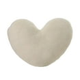 thumbnail image 1 of TAROFISH Heart Shaped Decorative Pillow, Super Soft Oversized Fluffy Throw Pillow Pillow, Women Girls Living Room Decoration,Beige,45x35cm, 1 of 7