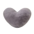 thumbnail image 1 of TAROFISH Heart Shaped Decorative Pillow, Super Soft Oversized Fluffy Throw Pillow Pillow, Women Girls Living Room Decoration,Grey,45x35cm, 1 of 7