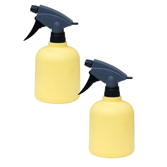 TAROFISH Spray Bottles 7.5in - Mister Spray Bottle 600ML Stream Water Bottle for Cleaning Solutions, Plants, Pet, , Hair, Cooking,2-Pack Yellow