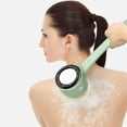 thumbnail image 1 of TAROFISH Rechargeable Electric Shower Brush 6-in-1 Body Scrubber with 5 Interchangeable Heads Long Handle Waterproof Skin Cleansing Brush 15.75 Inch,Mint Green,1PC, 1 of 16