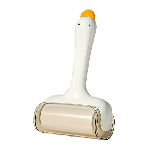 TAROFISH Reusable Lint Roller 7.9 Inch Sticky Hair Remover with Refillable Adhesive Sheets for Clothes Furniture Pet Hair Removal,1,White