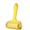 thumbnail image 1 of TAROFISH Reusable Lint Roller 7.9 Inch Sticky Hair Remover with Refillable Adhesive Sheets for Clothes Furniture Pet Hair Removal,1,Yellow, 1 of 9