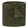 thumbnail image 1 of TARP SUPPLY Inc. 12' x 14' Heavy Duty Waterproof Olive Drab Canvas Tarp | Rustproof Brass Grommets | 16 oz Durable & Breathable Multipurpose Tarpaulin for Canopy, Car, Equipment & Outdoor, 1 of 9