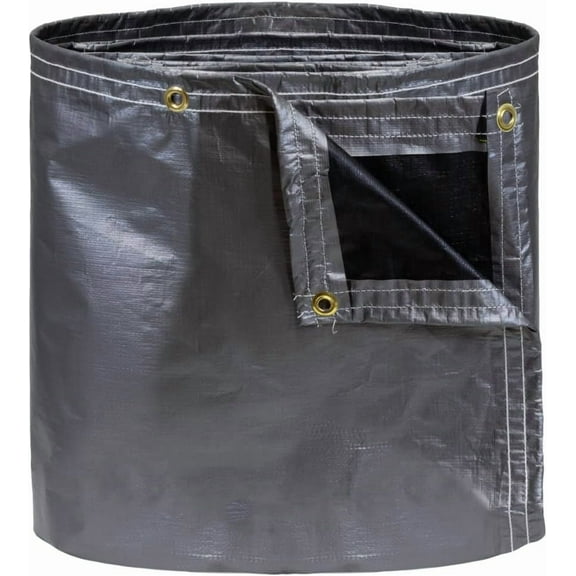 TARP SUPPLY Inc. 26' x 40' Super Heavy Duty 12 Mil Poly Tarp | Silver/Black Waterproof Cover with Brass Grommets | UV & Fade Resistant for Camping, Construction, Lawn & Garden