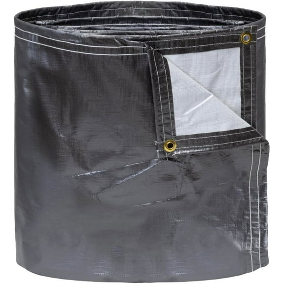 TARP SUPPLY Inc. 6' x 8' Super Heavy Duty 12 Mil Poly Tarp | Silver/White Waterproof Cover with Brass Grommets | UV & Fade Resistant for Camping, Construction, Lawn & Garden