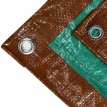 TARPS NOW 6 Mil Utility Poly Tarps, (8' x 10') Medium Duty Waterproof Tarps