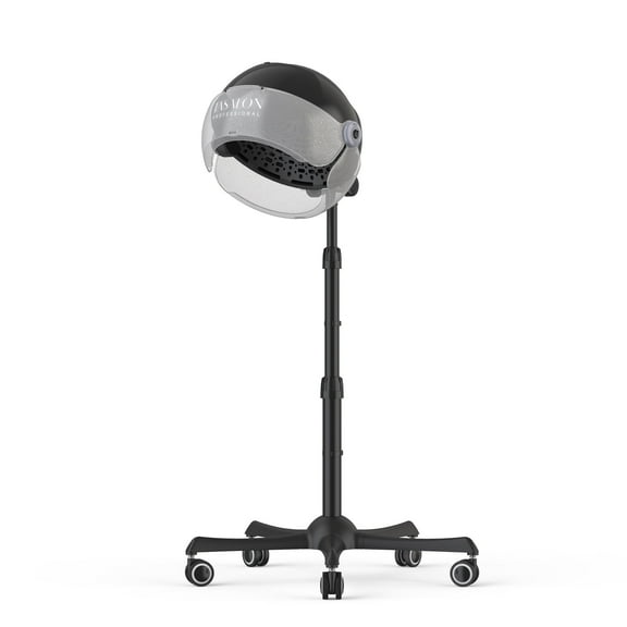 TASALON 1875W Ionic Hood Hair Dryer with Adjustable Stand, 3 Temperature Settings, Rolling Wheels, and Timer