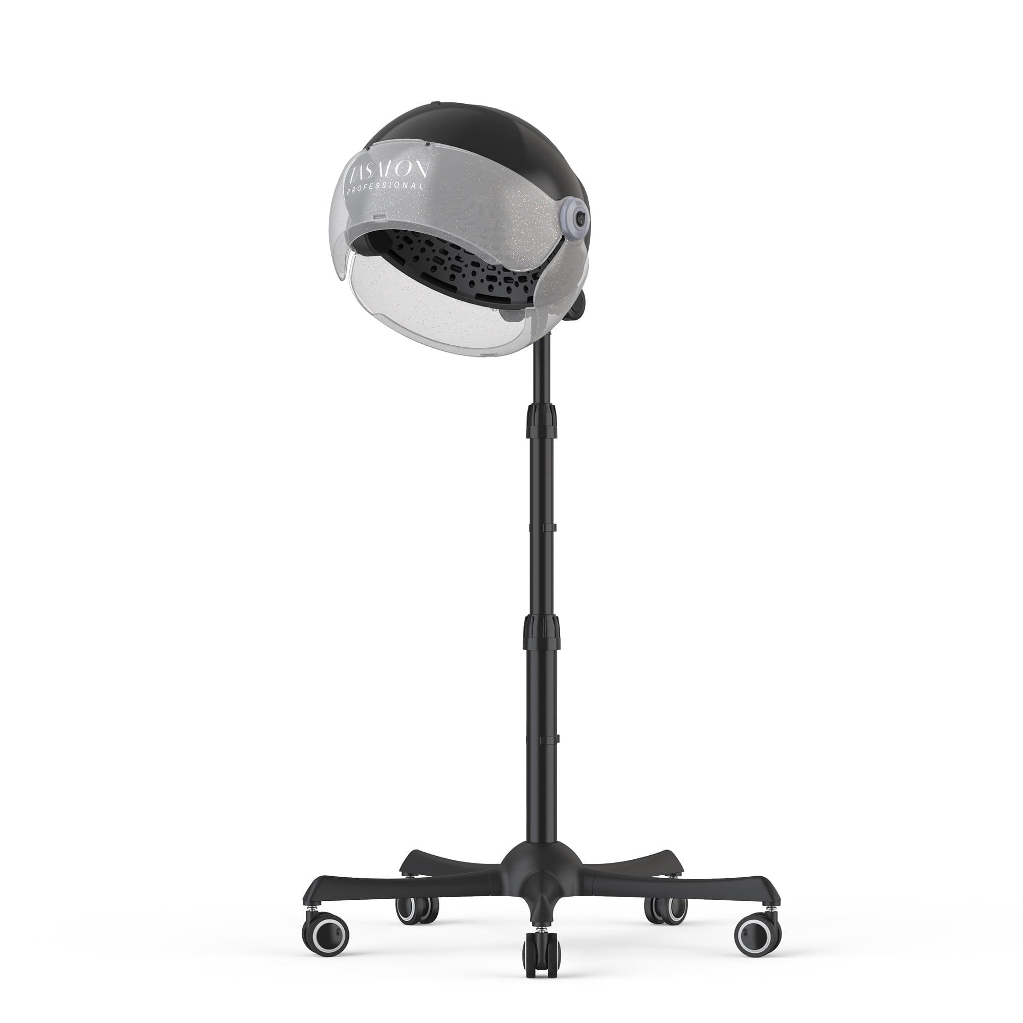 TASALON 1875W Ionic Hood Hair Dryer with Adjustable Stand, 3 Temperature Settings, Rolling Wheels, and Timer
