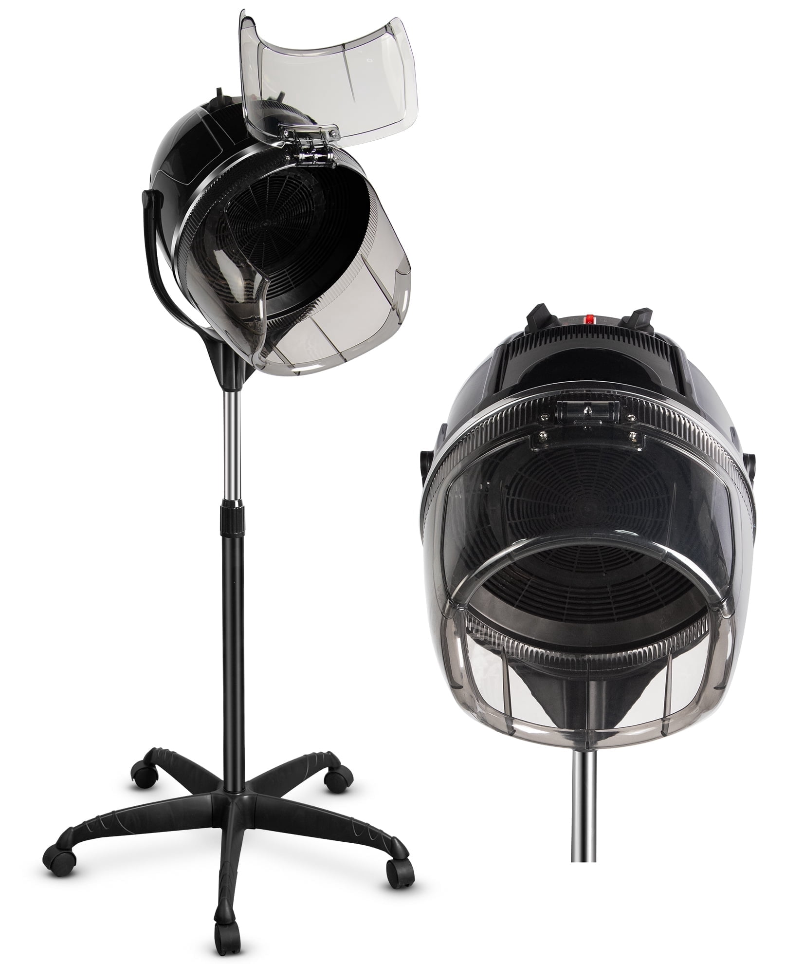 TASALON Professional Hooded Bonnet Hair Dryer Stand with Adjustable Timer, Rolling Wheels - Portable Floor Standing Dryer for Home Salon & Beauty Spa Equipment​