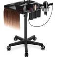 thumbnail image 1 of TASALON Rolling Salon Tray on Wheels, Metal Hairstylist Tray Rolling Cart with 2 Magnetic Hair Color Bowls, 1 of 6