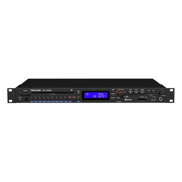 TASCAM CD400U CD/SD/USB Player with Bluetooth receiver and FM/AM tuner ...