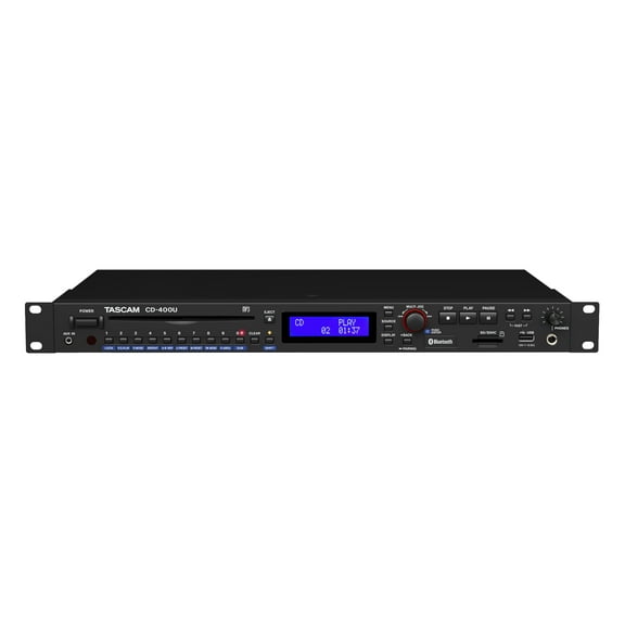 TASCAM CD400U CD/SD/USB Player with Bluetooth receiver and FM/AM tuner