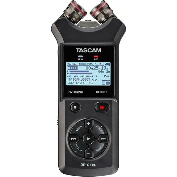 TASCAM DR07XP Black 32Bit Float Handheld Recorder and USBC Audio Interface