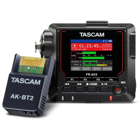 FR-AV2 Compact 32-Bit Field Recorder & Timecode Generator with AK-BT2 Bluetooth Adapter