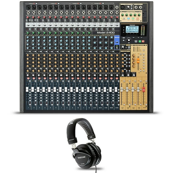 Model 2400 24-Channel Multitrack Recorder and Mixer With TH-300X Headphones