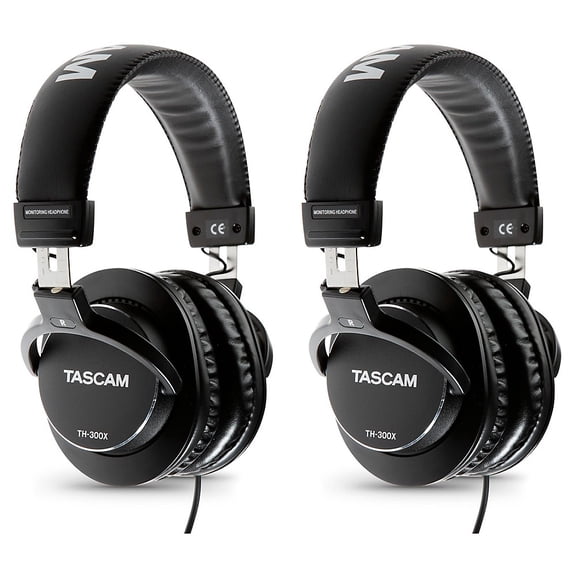 TASCAM TH-300X Studio Headphones 2-Pack