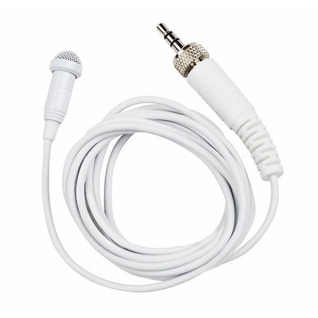 Tascam TM-10L Omnidirectional Lavalier Microphone with Screw Lock Connector for DR-10L Digital Recorder, White