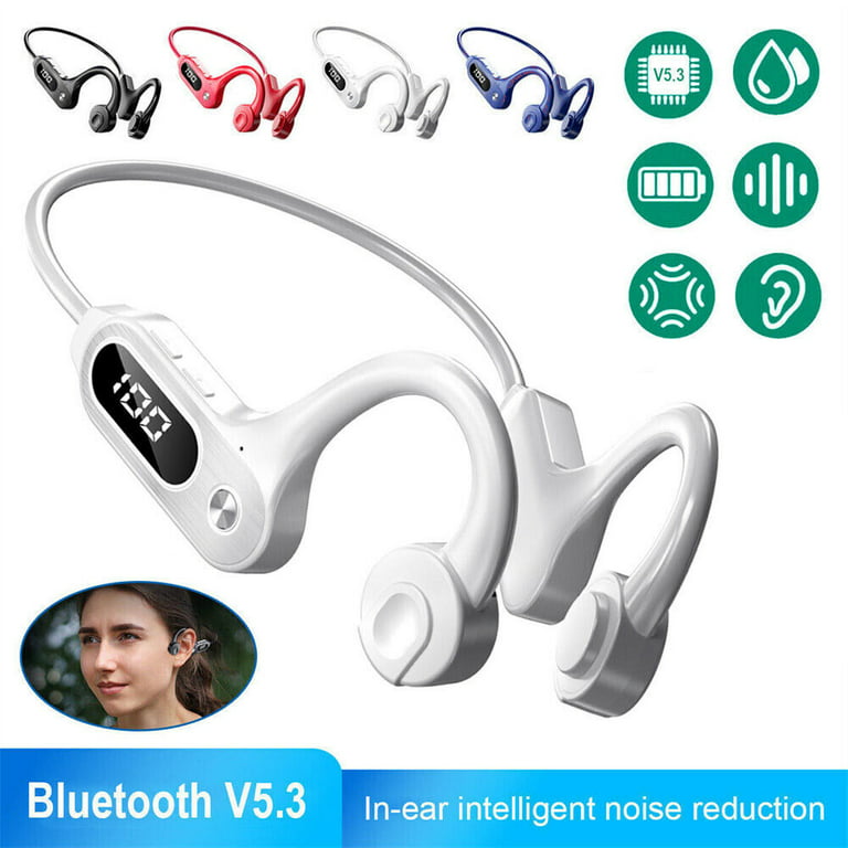 TOPVISION Open Ear Bone Conduction Headphones, Wireless Bluetooth