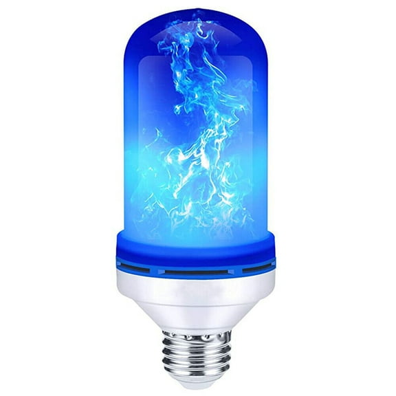 TASHHAR Christmas Halloween Decoration LED Flame Light Bulbs E27 4 Modes with Upside Down Effect Outdoor Atmosphere Flicker Lamp Party Home Decor Indoor Outdoor Blue