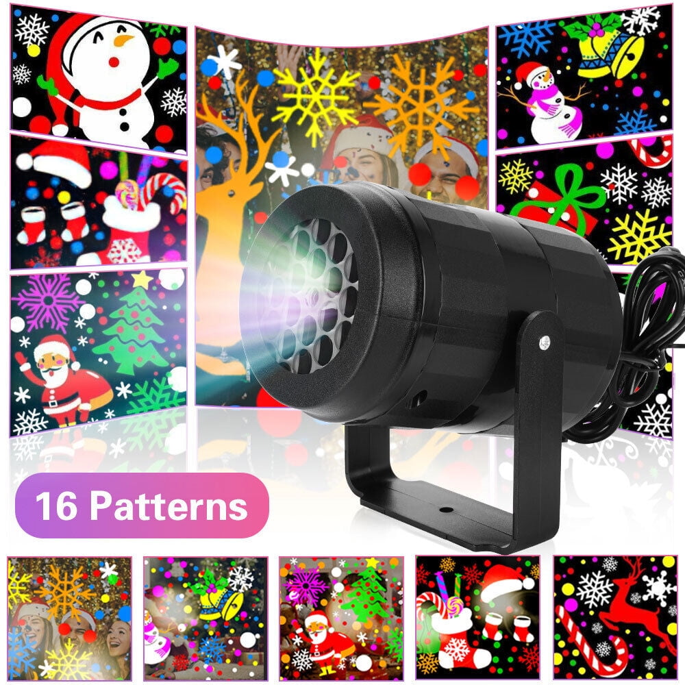 TASHHAR Christmas Projector Lights 16 Pattern Outdoor LED Snowflake