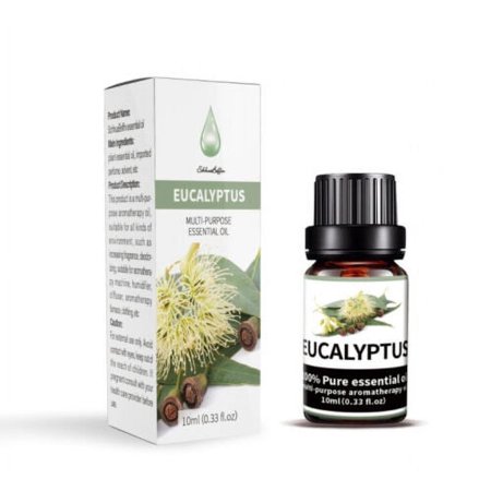 TASHHAR Essential Oils 100% Pure and Natural Fragrances Oil Therapeutic Grade Aromatherapy for Diffusers, Candle Making, Humidifiers - Eucalyptus (10mL)