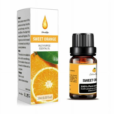 TASHHAR Essential Oils 2-Pack 100% Pure and Natural Fragrances Oil Therapeutic Grade Aromatherapy for Diffusers, Candle Making, Humidifiers - Sweet orange (10mL)