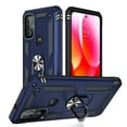 thumbnail image 1 of TASHHAR Moto G Play 2023 Case with Magnetic Ring Kickstand Military Grade Full Body Double Layer Rugged Durable Detachable for Motorola G Play 2023/G Pure/G Power 2022 Phone - Blue, 1 of 8