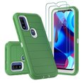 thumbnail image 1 of TASHHAR Moto G Play 2023 Case with Screen Protector Military Grade Full Body Multilayer Drop Shock Protection Rugged Durable for Motorola G Play 2023 Phone - Green White, 1 of 8