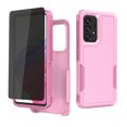 thumbnail image 1 of TASHHAR Moto G Play 2024 Case with Privacy Screen Protector Military Grade Double Layer Drop Resistant Durable for Motorola G Play 2024 Phone - Pink, 1 of 9