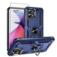 thumbnail image 1 of TASHHAR Moto G Stylus 5G 2023 Case with Screen Protector and Magnetic Ring Kickstand Military Grade Full Body Double Layer Durable Detachable for Motorola G Stylus 5G 2023 Phone - Blue, 1 of 2