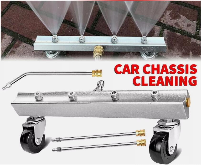 TASHHAR Pressure Washer Undercarriage Cleaner Attachment 4000PSI Underbody Car Wash Water Broom