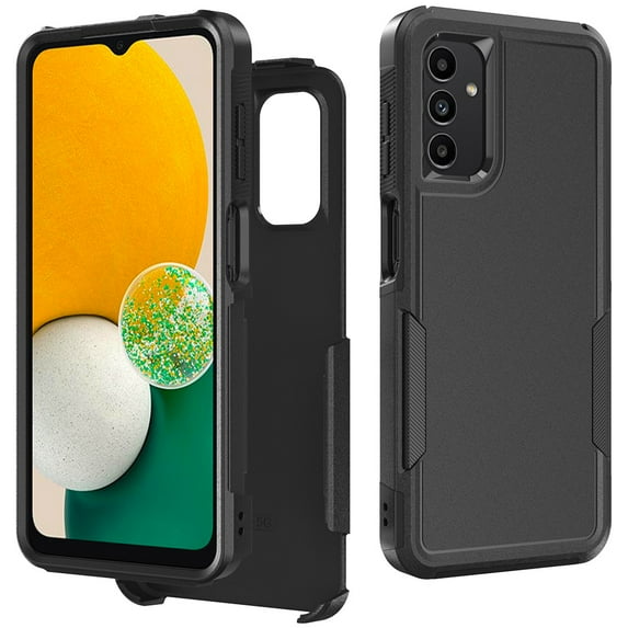 TASHHAR Samsung Galaxy A04S Case/A13 5G Case Military Grade Double Layer Drop Resistant Durable for Galaxy A04S/A13 5G Phone - Black