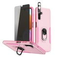 thumbnail image 1 of TASHHAR Samsung Galaxy A04S Case/A13 5G Case with Privacy Screen and Lens Protector Magnetic Ring Kickstand Military Grade Double Layer Drop Protection Rugged for Galaxy A04S/A13 5G Phone - Pink, 1 of 9