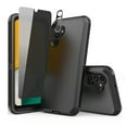 thumbnail image 1 of TASHHAR Samsung Galaxy A04S Case/A13 5G Case with Privacy Screen and Lens Protector Military Grade Heavy Duty Protection 3 in 1 Shockproof Armor Rugged Durable for Galaxy A04S/A13 5G Phone - Black, 1 of 7